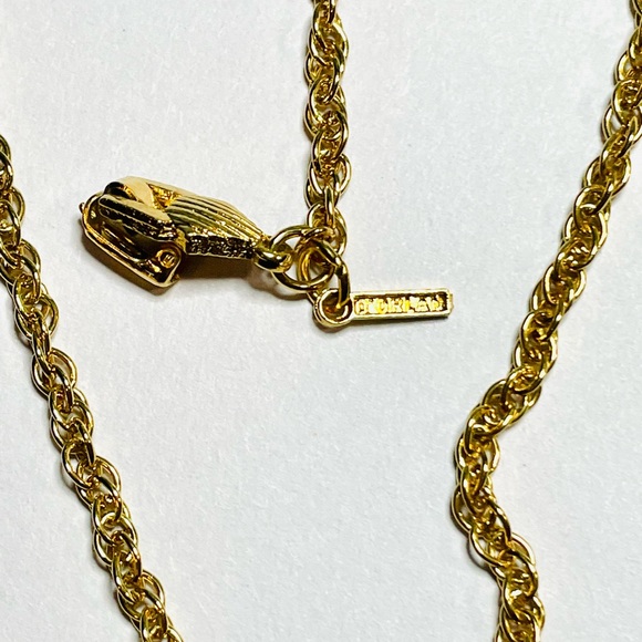 Vtg “D’Orlan” gold tone 23” rope chain Excellent condition - Picture 2 of 5